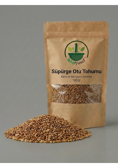 İxirciyusuf Süpürge Otu Tohumu Süpürge Tohumu Süpürge Darısı Tohumu Sorghum Seed Doğal 100 G