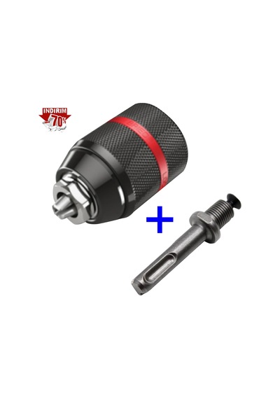 Kilitlemeli Anahtarsız Çelik Mandren Adaptörü 2-13 MM