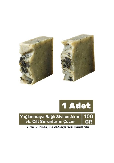 100% Doğal Güzel Kokulu El Yüz Saç Vücut Cilt Onaran Kolajen Etkili Isırgan Bitkisel Sabun 1 Adet