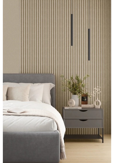 Vilo Mpc M Çıta Duvar Paneli Linen Fabric 265cm Yapıştırmalı Montaj - Neme Ve Darbeye Dayanıklı