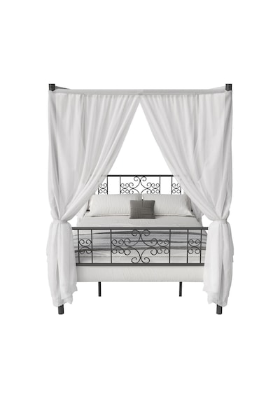 Argimo Stella Sultan Ferforje Siyah Metal Karyola 90x190 (Cibinliksiz)