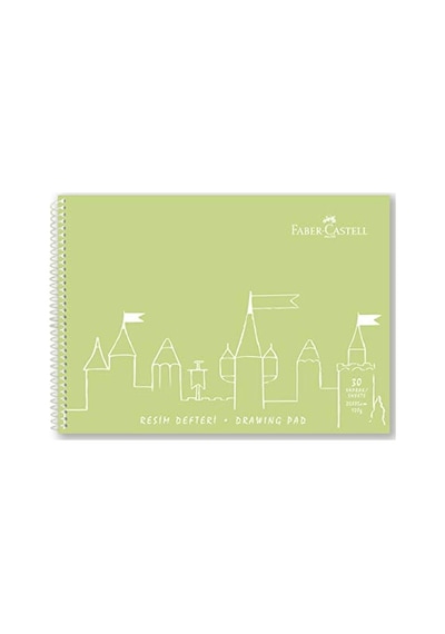 Faber-castell Resim Defteri, 25x35 Cm, 30 Yaprak, Sert Kapak, Spiral Cilt, 120g Kağıt, Dayanıklı Ve Çevre Dostu, Asorti Renkler