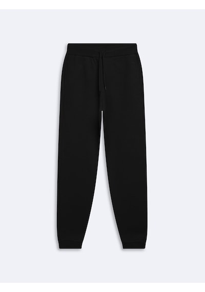 LTB Regular Fit Ribanalı Lastik Paça Siyah Eşofman