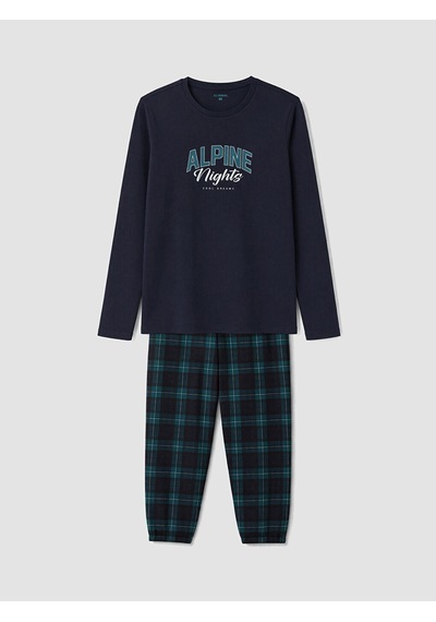 LC Waikiki Lc Waıkıkı Yeşil Baskılı Erkek Pijama Takımı