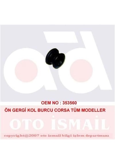 DOĞRU KAUÇUK 688 Ön Gergi Kol Burcu Corsa Tum Modeller