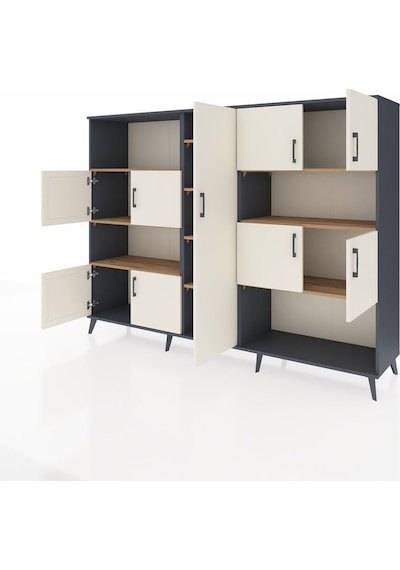 Hyperion Dolap 10 Raflı 9 Kapaklı 220x44x163 Antrasit-aytaşı/çam Aytası/atlas Çam - Antrasıt Hyperion Dolap 10 Raflı 9 Kapaklı 220x44x163 Antrasit-aytaşı/çam Aytası/atlas Çam - Antrasıt