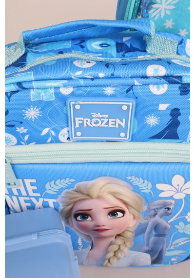 X Dekomus Lisanslı "ıce Queen Collection" Elsa Frozen Okul,kalem Ve Beslenme Çantası,beslenme Kabı,500 Ml Matara Seti Altın