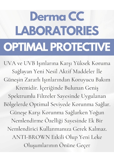 Derma CC Laboratories Forte Plus Leke Karşıtı Kolajen İçerikli Koruyucu Güneş Kremi SPF50+ 50 ML