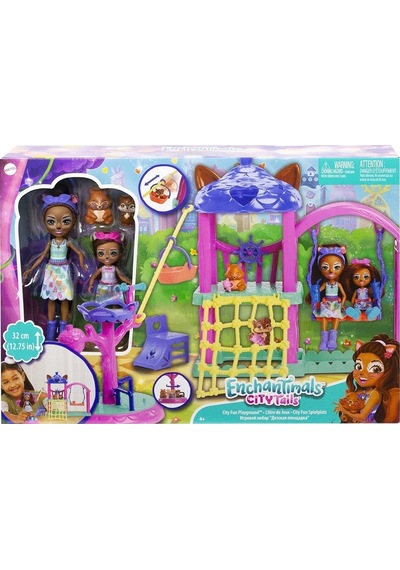 Enchantimals Oyun Parkı Seti 30 Cm 2 Bebek 3 Hayvan Figürü Ve Aksesuarlarıyla