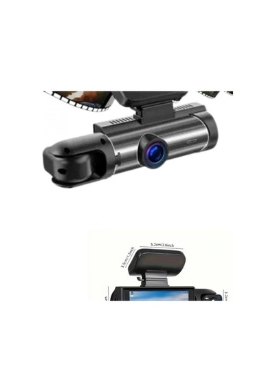 Full Hd 1296p Ön Ve Arka Kameralı Ekranlı Araç İçi Kamera 360 Döner İç Kamera Gece Görüşlü