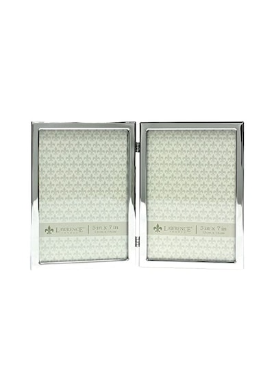 Ayrex Lawrence Frames Çift Resim Çerçevesi, Metal, 12,7 X 17,8 Cm, Gümüş Rengi, Gümüş, 5x7 Çift