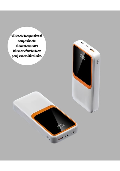 Hubrendy Tekno 10.000 Mah Bataryalı, Dijital Göstergeli Taşınabilir Powerbank Diğer