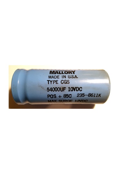 Mallory 10V 54000Uf Kapasitör Ses 1649555 54Mf