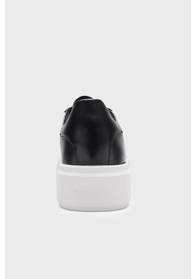 Calvin Klein Flatform Bağcıklı Deri Kadın Siyah Sneaker Yw0yw01928-beh Siyah