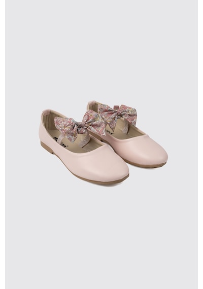 Panço Kız Çocuk Kurdelalı Babet Pembe