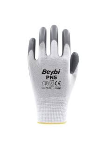 Beybi Pn5 Polyester Örme Nitril Eldiven 12 Adet
