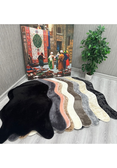 My Evilla Modern Dekoratif Jel Kaymaz Taban Rabbit Post+peluş 001