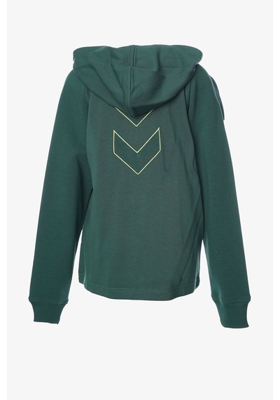 Hummel Hmleluf Zıp Hoodıe Fermuarlı Hoodıe Çocuk Çeket Yeşil