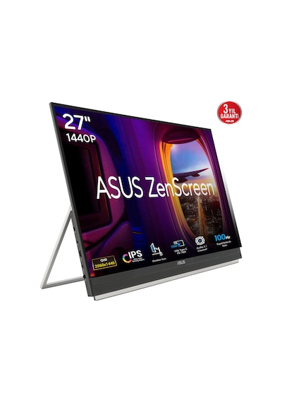 Asus Zenscreen Mb27acf 27" 5ms 100hz 2k Qhd Ips Taşınabilir 12313111