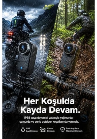 Mini 4k Ultra Hd Wi-fi Aksiyon Kamerası Ip65 Su Dayanıklı, Geniş Açı - Yedek Aparatlar Genel