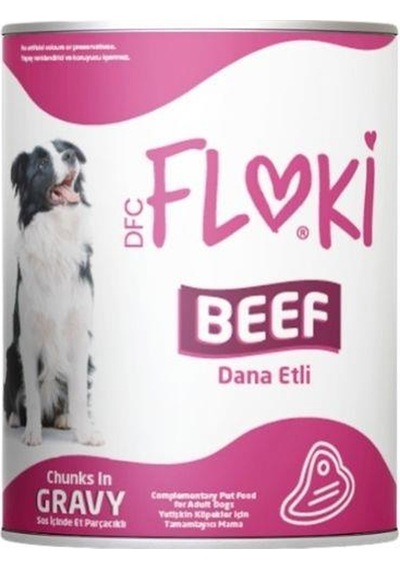 Floki Dana Etli Yetişkin Köpek Konservesi 400 Gr