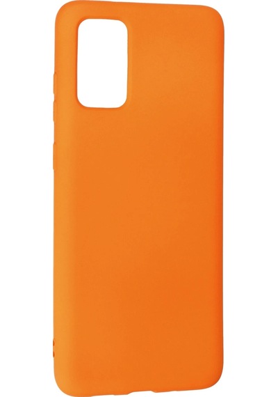 Ilkeshop Newface Samsung Galaxy Uyumlu S20 Plus Kılıf Nano İçi Kadife Silikon - Turuncu