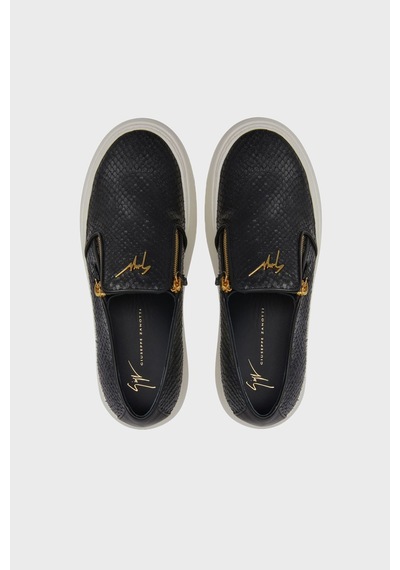 Giuseppe Zanotti Erkek Ayakkabı Eu40010-021 Siyah-beyaz Siyah-beyaz