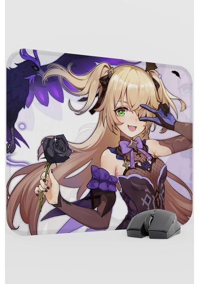 Fischl Genshin Impact Anime Gacha V5 - 48x40 Xl Gaming Mouse Pad Fare Altlığı