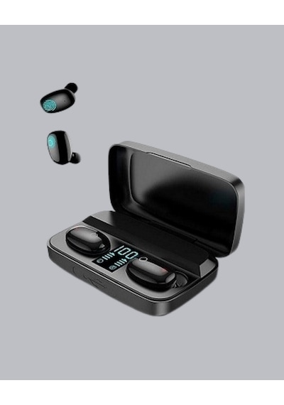 Tws A10s Bluetooth 5.0 Kulaklık Powerbank Şarj Kutulu Semeglbl - 78 Mini Tasarım siyah