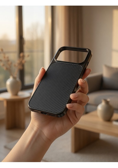 İphone 17/18 Promax Ortak Uyumlu Karbon Fiber Desenli Darbeye Dayanıklı Kılıf Çok Renkli2