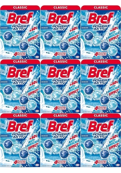 Bref Power Aktiv Klozet Bloğu Okyanus Kokulu 9 Lu Set 9pk 1