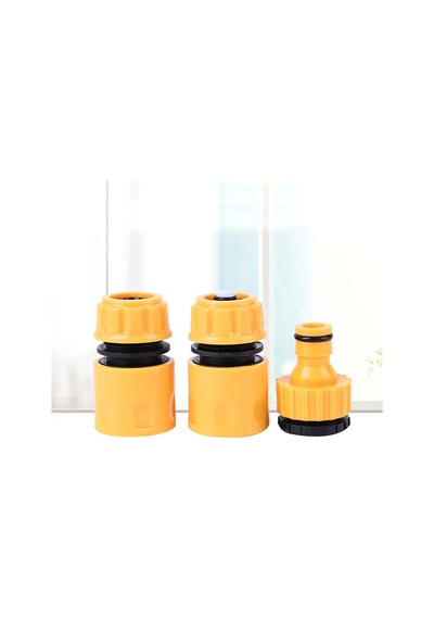 3pcs Bahçe Plastik Hortum Konnektör Borusu Hızlı Conection Adaptörü Su Durdurma Konnektörü 1/4inch