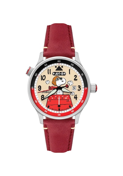 Avı-8 Hawker Hurricane Av-4151-03 Mckellar Dual Time Peanuts Snoopy Flying Ace Limited Edition Erkek Gri