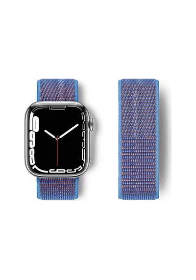 Gld-spt- Newface Apple Uyumlu Watch 42mm Hasırlı Cırtcırtlı Kordon - Mor