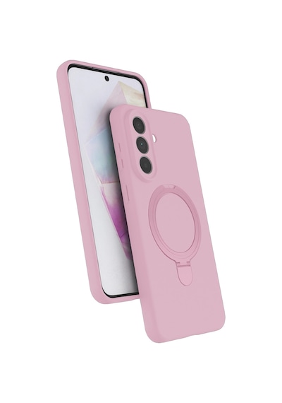 Samsung Uyumlu Galaxy A57 5g Regal Magsafe Standlı Kapak Açık Pembe