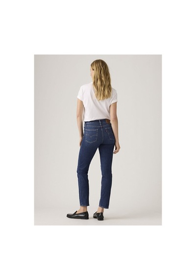 Levi's 724 High Rise Straight Lightweight Kadın Jean Pantolon - What Else Cool-24657 Dark İndigo - Worn İn Levi's 724 High Rise Straight Lightweight Kadın Jean Pantolon - What Else Cool-24657 Dark İndigo - Worn İn