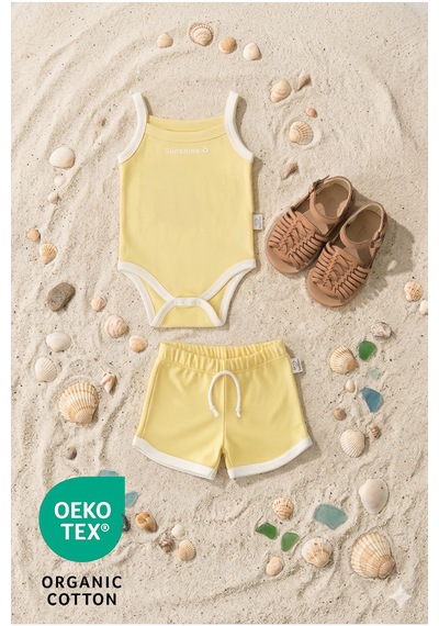 Luppinos Holiday 3lü %100 Pamuk Nakışlı Bebek Atlet Set Açık Lila