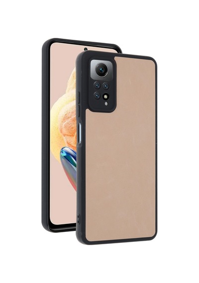 Redmi Note 12 Pro 4g Kılıf Aras Deri Kapak - Pudra Bz8683140837105