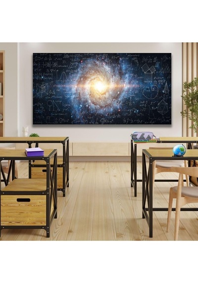 Panoramik Kanvas Duvar Tablosu Einstein İzafiyet Teorisi, 120 X 60