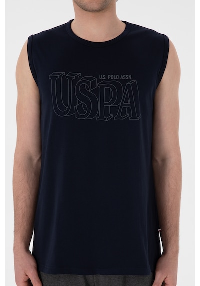 U.S. Polo Assn. Erkek Bisiklet Yaka Lacivert Pijama Takımı 50309807-VR033