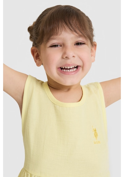U.s. Polo Assn. Kız Çocuk Sarı Pijama Takım 50326613-vr044