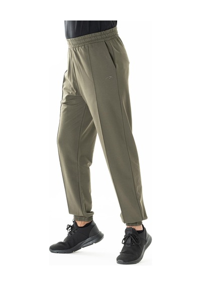 Maraton Sportswear Oversize Erkek Lastik Paça Basic Açık Haki Eşofman Altı 22417 Açık Haki