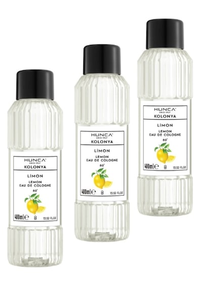 Limon Kolonyası 3lü Set- 80 Derece Pet Şişe 400 Ml