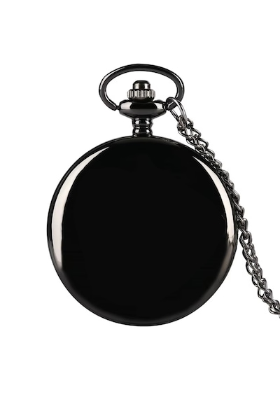 Schulzz Venom Piano Black Parlak Köstekli Zincirli Cep Saati