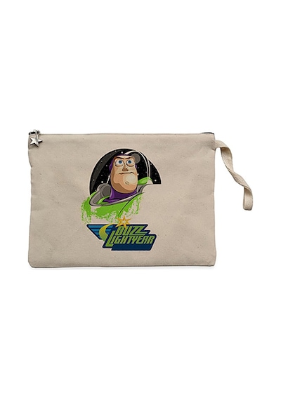Buz Lıghtyear Krem Clutch Astarlı Cüzdan / El Çantası Krem