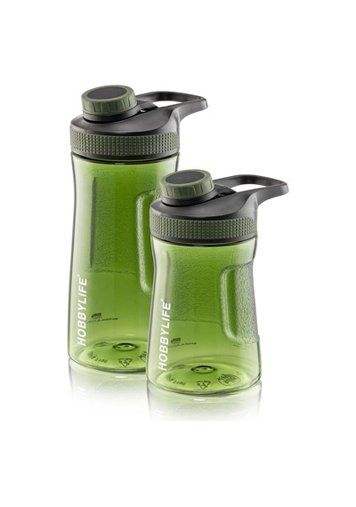 2 Li Set 730ml 530ml. Su Matarası Su Şişesi Suluk Bpa Içermez Yeşil Yeşil