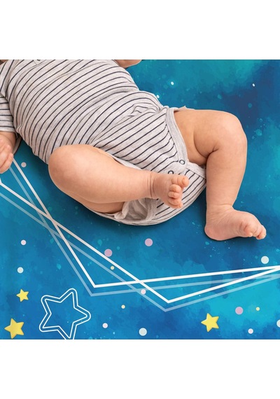 Lexroo Mavi Uzay Macerası Baby Shower Hediyesi Fotoğraf Çekim Battaniyesi 100x120 Cm