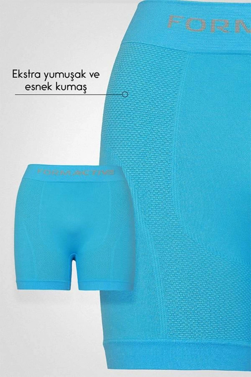Tezzgelsin Erkek Dikişsiz/seamless Nefes Alabilen Boxer Mavi