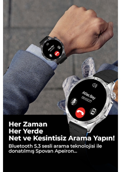 Spovan Apeiron Tansiyon Ölçer Akıllı Saat (Distribütör Garantili)