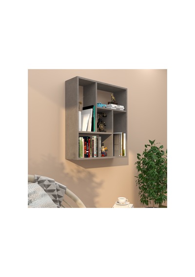 5 Bölmeli Duvar Kitaplığı Beton Rengi 72,6x82,5x22 Cm 18 Mm Suntalam Beton Beton 5 Bölmeli Duvar Kitaplığı Beton Rengi 72,6x82,5x22 Cm 18 Mm Suntalam Beton Beton